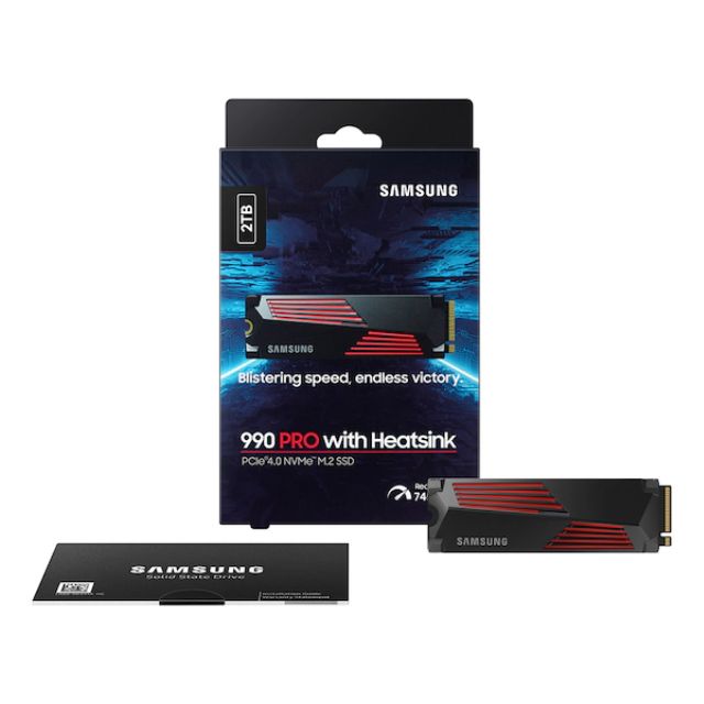 Unidad de Estado Sólido SSD 990 PRO con disipador de calor PCIe 4.0 NVMe™ SSD de 2 TB