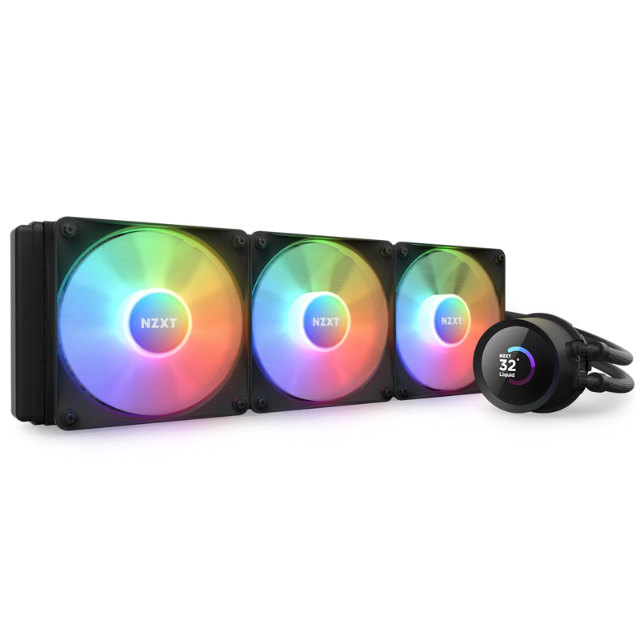 Enfriamiento Liquido NZXT Kraken 360 RGB RL-KR360-B1 / 360mm 120mmx3 F120 RGB / Intel y AMD 