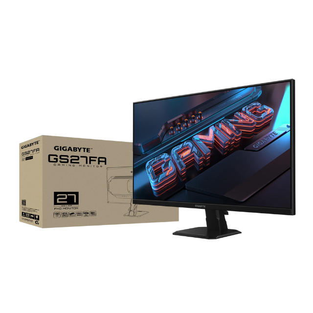 Monitor Gamer Gigabyte 27 Gaming GS27FA / HDMIx2 - DP / 1ms / 180Hz / IPS / FHD / AMD FreeSync