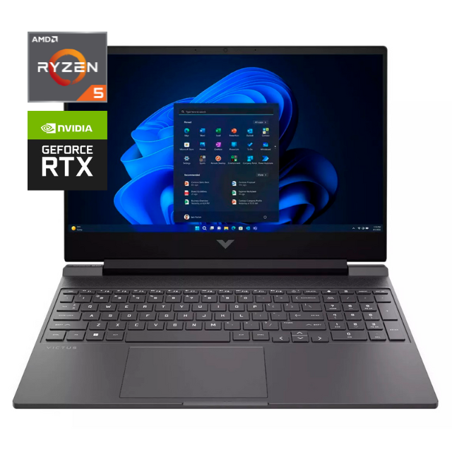 Laptop Gamer HP Victus / FHD / IPS / 144Hz / 15.6 / Ryzen 5-8645HS / GeForce RTX 4050 / 8GB DDR5 / 512GB PCIe 4.0 / WiFi 6 / USB-C / A14MNUA#ABA / OFERTA EN LINEA