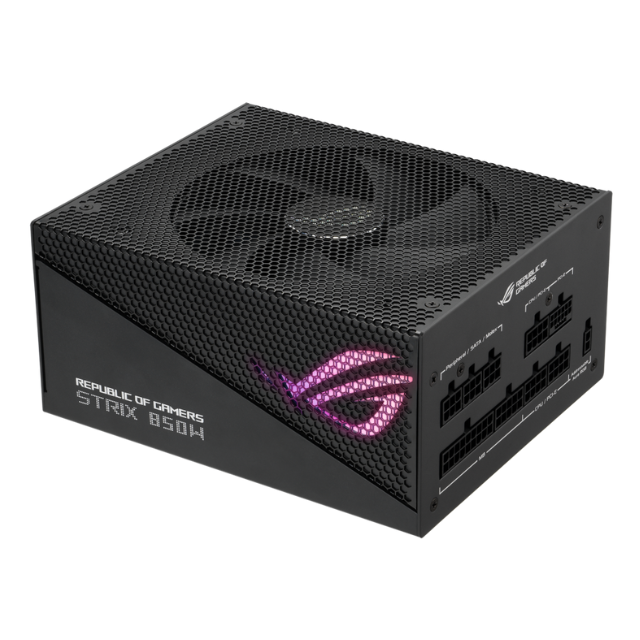 Fuente de Poder ASUS ROG Strix Gold Aura Edition 80+ Gold / 20+4 pin ATX / 135mm / 850W / ROG-STRIX-850G-AURA-GAMING