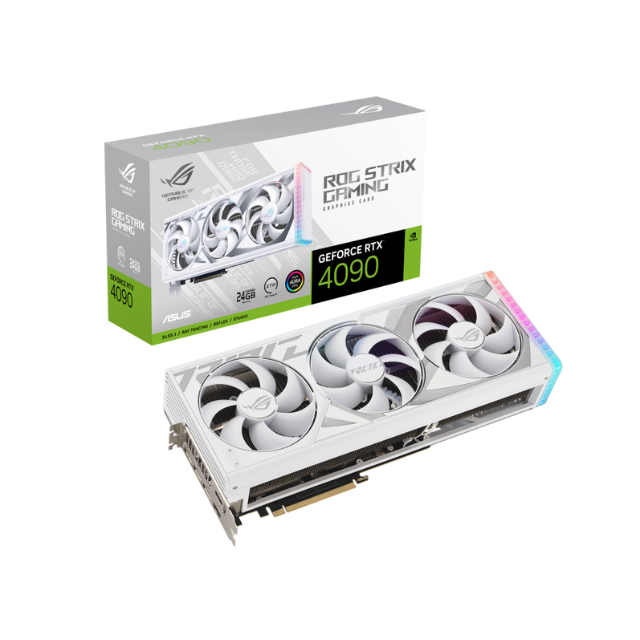 Tarjeta de Video Asus ROG Strix GeForce RTX 4090 OC Edition / ROG-STRIX-RTX4090-O24G-GAMING / Nueva arquitectura Nvidia RTX 4000 / PCIe 4.0 / 24GB GDDR6X / HDMI/ DP / ROG-STRIX-RTX4090-O24G-WHITE 