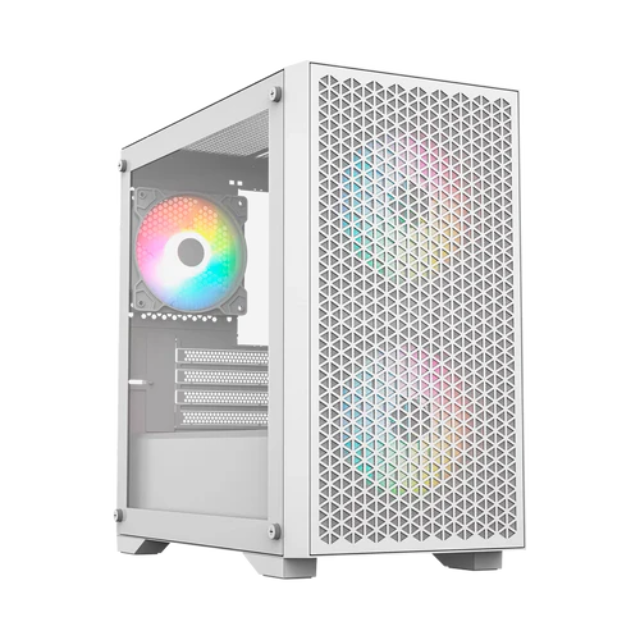 Gabinete Gamer Rush Balam Carbono Aircool / Micro-ATX / Mini-ITX /BLANCO / BR-938860