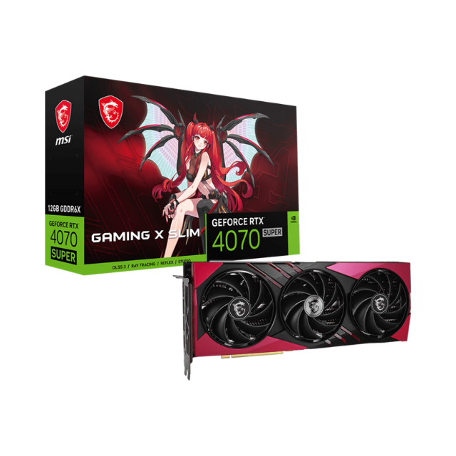 Tarjeta de Video Nvidia GeForce RTX™ 4070 SUPER 12G GAMING X SLIM MLG / RTX 4070 SUPER 12 GAMING X SLIM MLG