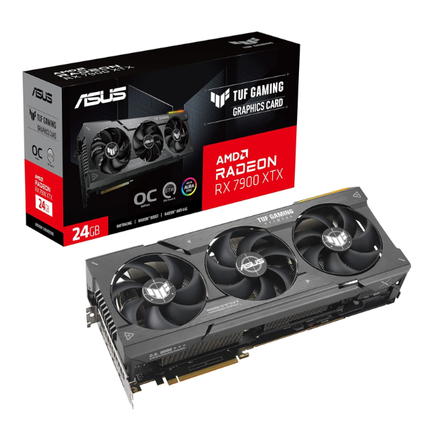 Tarjeta de video ASUS Dual Radeon RX 7900 XTX OC Edition 24GB / GDDR6 / OC mode: up to 2615 MHz / TUF-RX7900XTX-O24G-GAMING