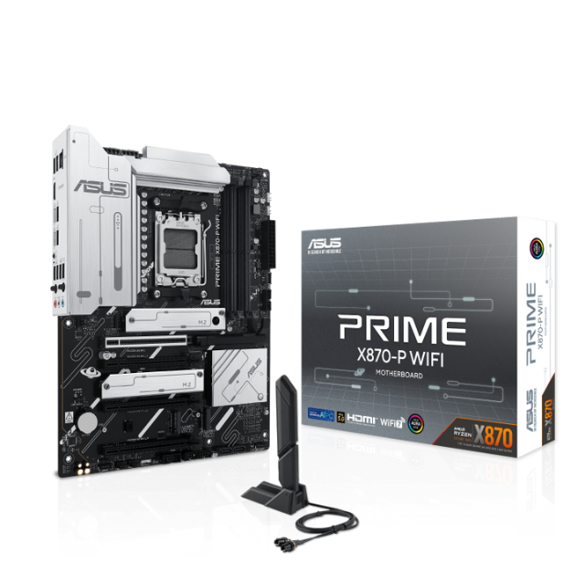 Tarjeta Madre ASUS Prime  X870-P WIFI / AM5 / AMD X870 / HDMI / Up To 192GB DDR5 / X870-P WIFI