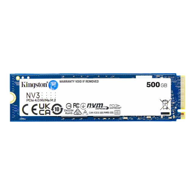 Unidad de Estado Sólido SSD Kingston SNV3S NVMe / 500GB / PCI Express 4.0 / 5,000MB/3,000MB / M.2 / SNV3S/500G