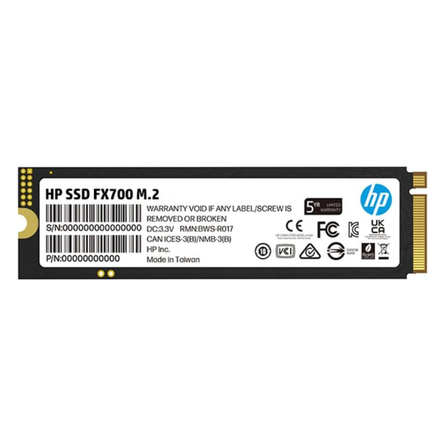 Unidad de Estado Solido HP M.2 modelo FX700 PCIe NVMe de 512GB  6300MB/s- 3100MB/s 8U2N1AA Gen4