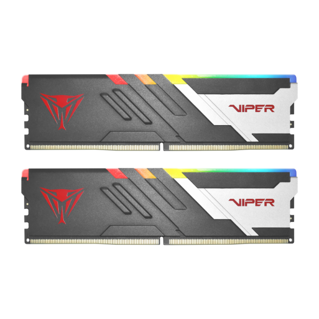 Kit Memoria RAM Patriot Viper Venom RGB DDR5 / 5600MHz / 32GB (2 x 16GB) / ECC / CL40 / XMP / PVVR532G560C36K
