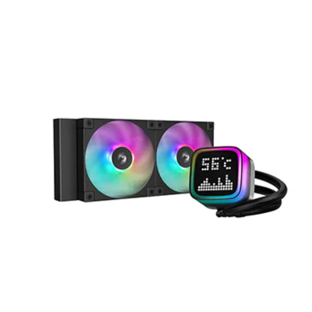 Enfriamiento Líquido DeepCool LP240 ARGB / 2x120mm / 600-2400RPM / Negro / R-LP240-BKMSNC-G-1