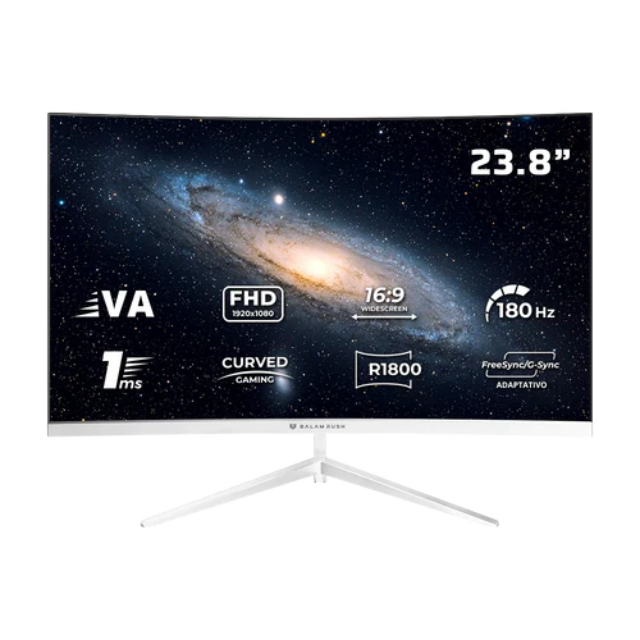 Monitor Gamer Curvo 23.8" VA | Andromeda MAG24Y | Blanco/  180HZ