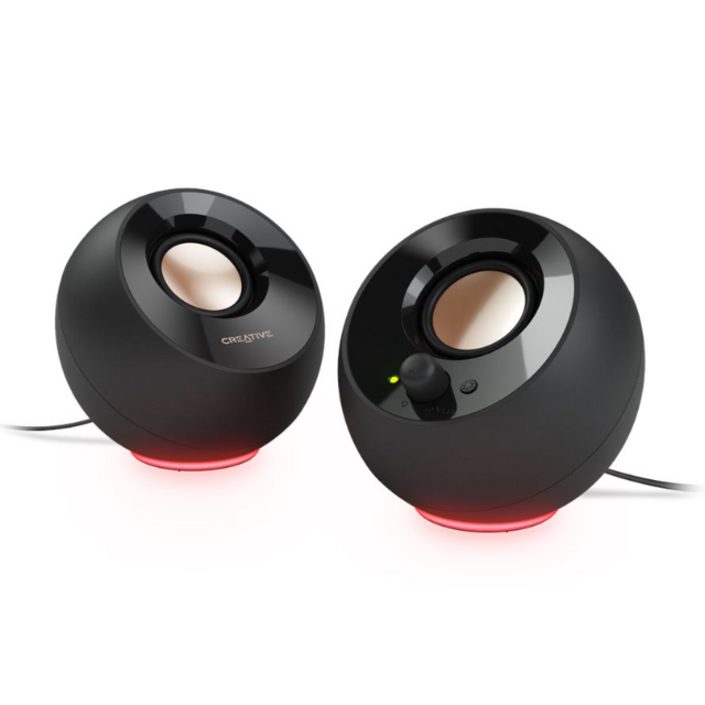 Bocinas Multimedia Creative Pebble SE 2.0 / Negras