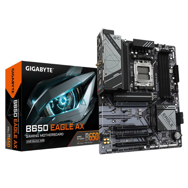 Tarjeta Madre Gigabyte ATX B650 EAGLE AX / AM5 / AMD B650 / HDMI / Up To 256GB DDR5 / B650 EAGLE AX