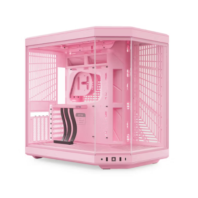 Gabinete Hyte Y70 / Midi-Tower, ATX/EATX/Micro-ATX/Mini-ITX / USB 3.0 / Sin Fuente / 1 Ventilador Instalado / Rosa / CS-HYTE-Y70-SM