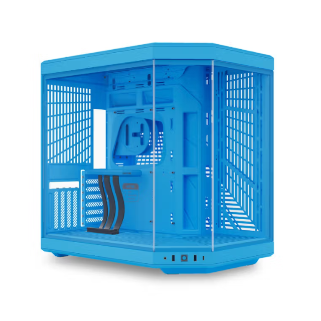 Gabinete Hyte Y70 / Midi-Tower, ATX/EATX/Micro-ATX/Mini-ITX / USB 3.0 / Sin Fuente / 1 Ventilador Instalado / Blueberry Milk / CS-HYTE-Y70-BM