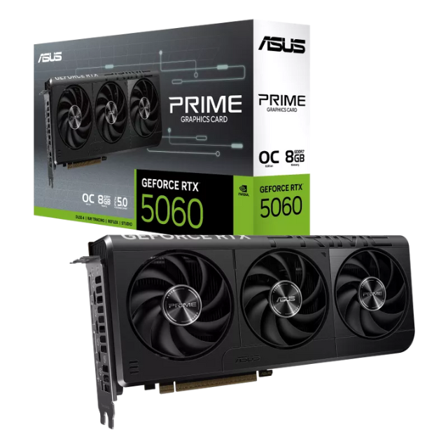 Tarjeta de Video ASUS PRIME GeForce RTX 5060 OC Edition / 8GB GDDR7 / PCI Express 5.0 / 128 bits
