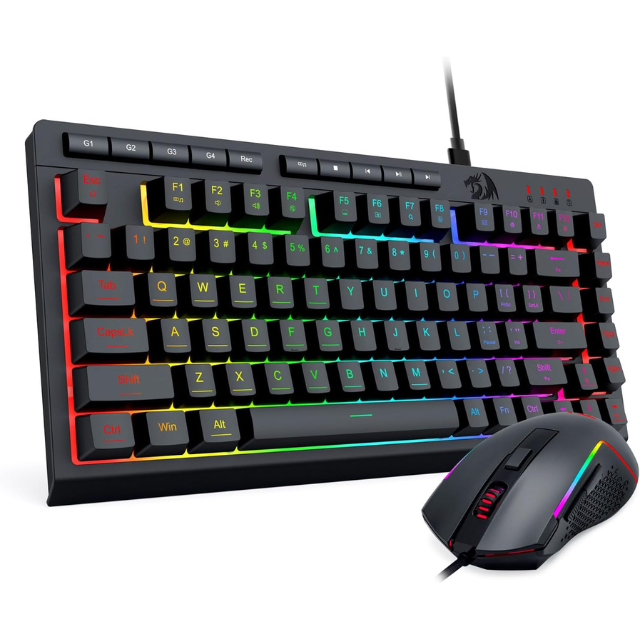 Kit Gamer Redragon S155-PRO / Teclado + Mouse / Negro / INALAMBRICO/ 75%