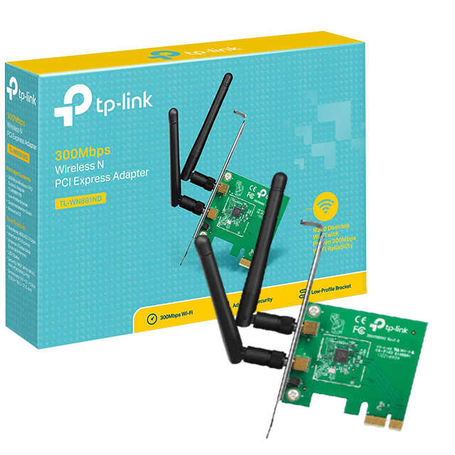 Tp-link TL-WN881ND 300 Mbps Inalámbrico PCI Express Card, Wifi PCIe  adaptador de red - NIKOTRON, Tecnología con garantía, Impresoras, Laptop