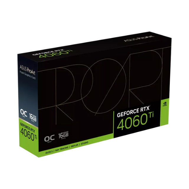 Tarjeta de Video Asus ProArt GeForce RTX™ 4060 Ti OC edition 16GB GDDR6 / PCI Express 4.0 / 16GB GDDR6/ PROART-RTX4060TI-O16G28 bit/ 