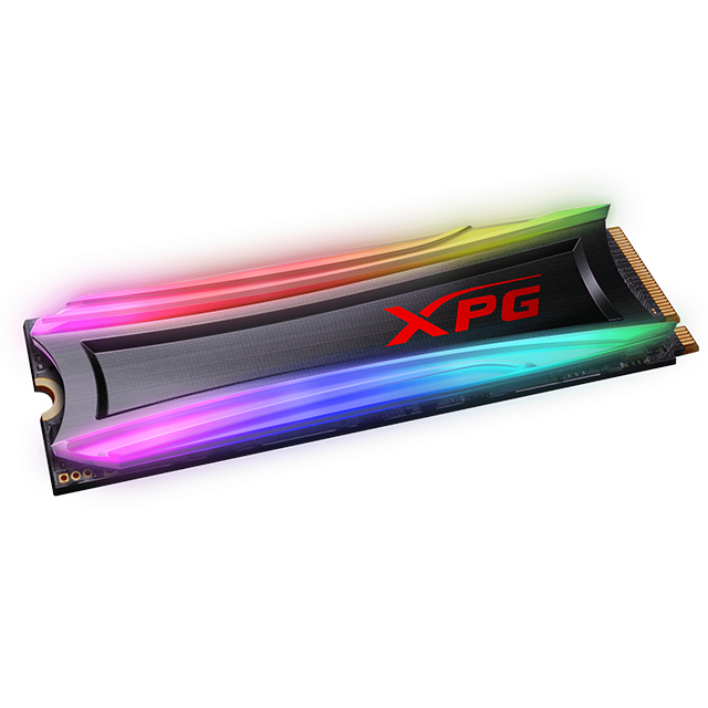 Unidad de estado solido SSD M.2 Nvme 512GB Adata XPG Spectrix S40G RGB - Lectura 3500MB/s Escritura 2400MB/s AS40G-512GT-C