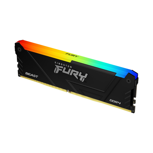 Memoria RAM Kingston FURY Beast RGB DDR4 / 16GB / 3200MT/s / Non-ECC / XMP / KF432C16BB2A/16 /