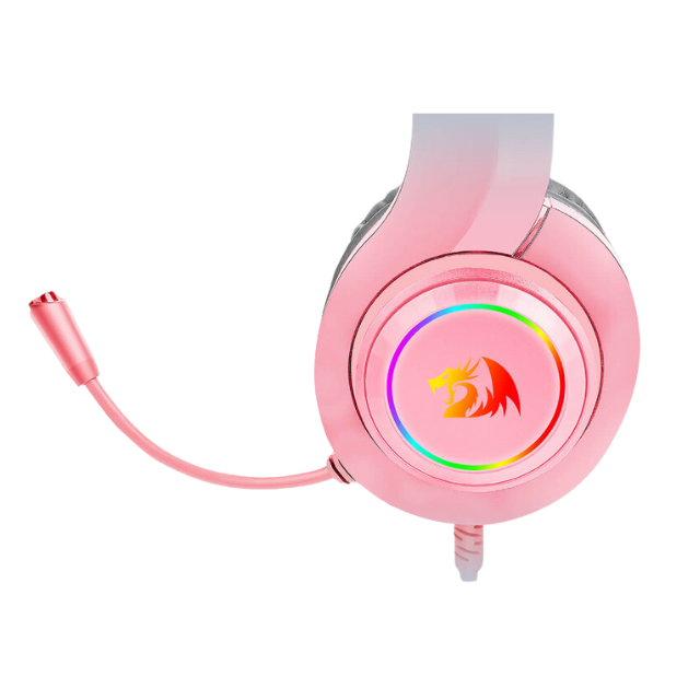 Diadema Gamer Redragon Hylas Rosa H260P-RGB / 3.5mm + USB / PC / Nintendo Switch, Xbox, PS4