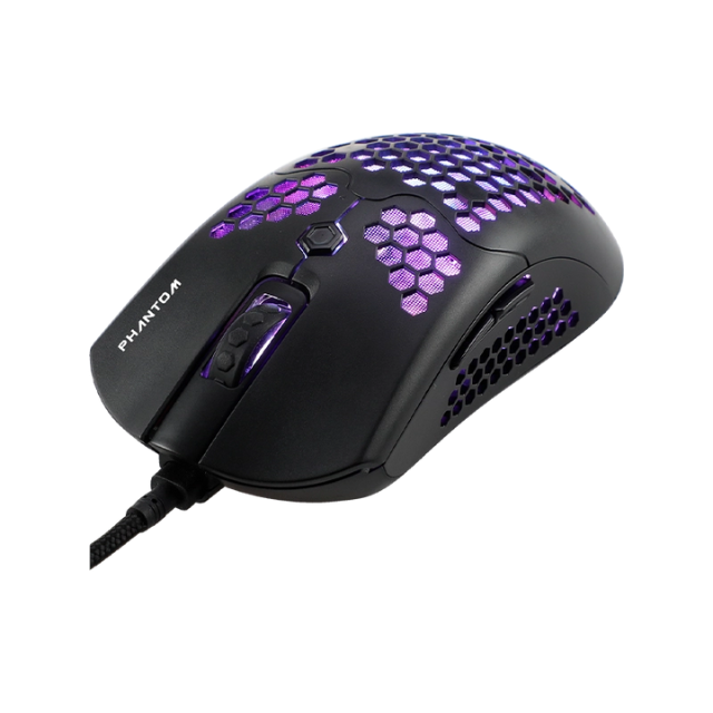 Mouse Gamer Naceb NA-0954 / Led RGB - 10000DPI / Negro / 6 Botones / USB 