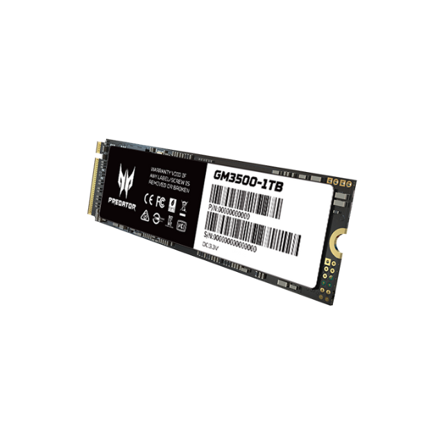 Unidad de estado solido SSD 1TB PCI-e 3.0 M.2 Acer Predator GM3500 / 3400MB/S / BL.9BWWR.102