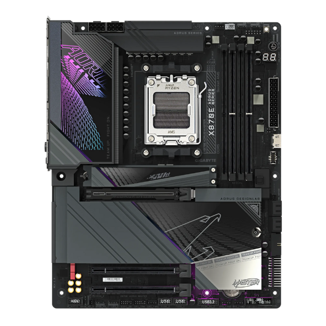 Tarjeta Madre AORUS X870E AORUS MASTER / ATX / AM5 / AMD X870 / Up to 256GB DDR5 / HDMI/DP / X870E AORUS MASTER