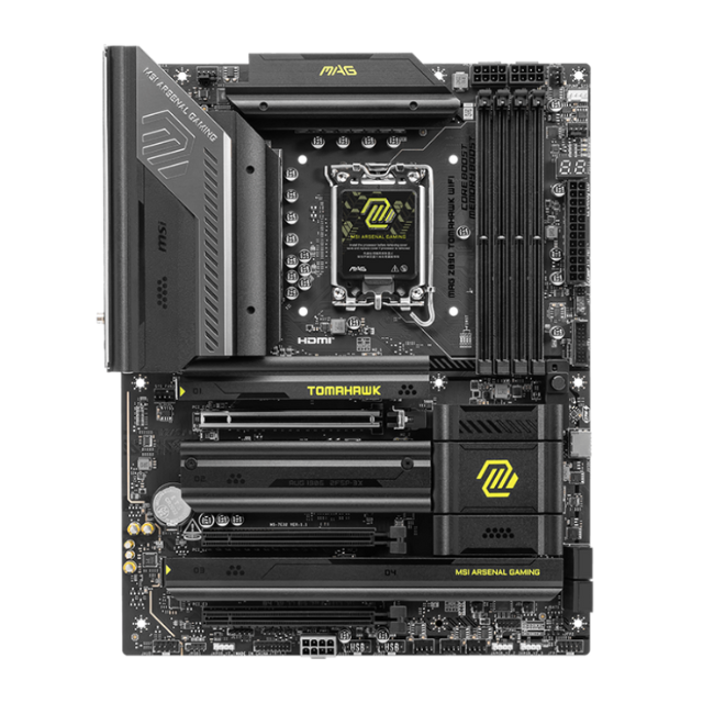 Tarjeta Madre MAG Z890 TOMAHAWK WIFI / ATX / LGA 1851 / DDR5 / 9200+MT/s OC / 1xPCIe 5.0 x16 / Intel® Core™ Ultra Series Ready / M.2 Gen5 / 5G LAN / Wi-Fi 7 / MAG Z890 TOMAHAWK WIFI