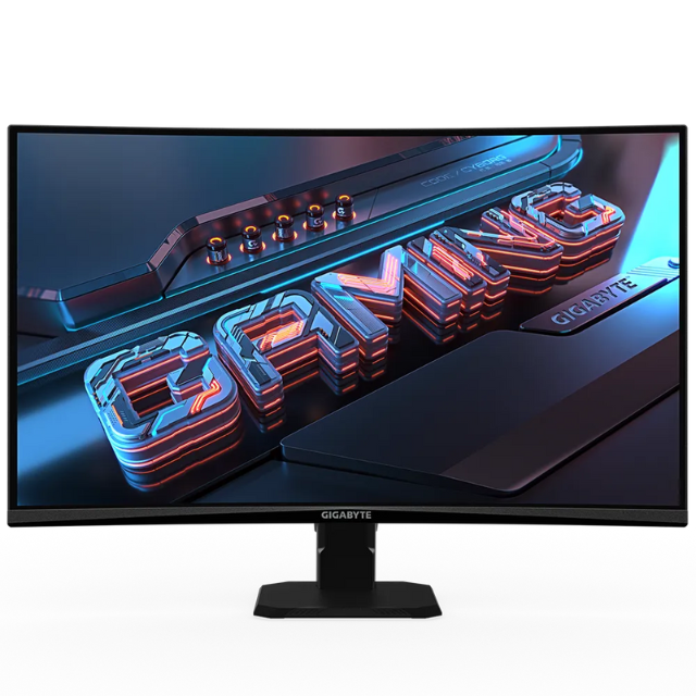 Monitor GIGABYTE GS27QC / 27” / QHD / 165Hz (170Hz OC) / Curvo / 1500R / 1ms / Listo para HDR / FreeSync Premium / GS27QC