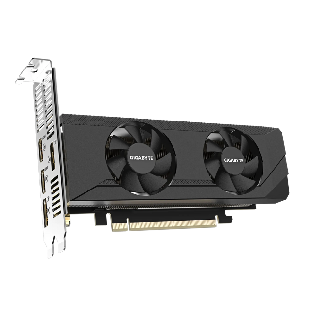 Tarjeta de Video GIGABYTE RTX 3050 OC / Low Profile / 6GB / 2 ventiladores / 96 bits GDDR6 / GV-N3050OC-6GL