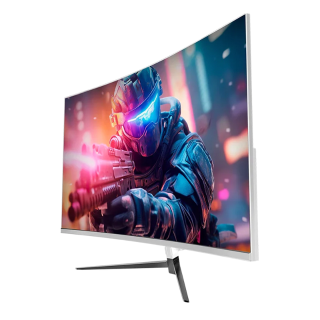 Monitor Gaming 27 Curvo 165hz ULTRA EARTH II MGX27C Balam Rush / 1MS /  Panel VA / HDMI / DP / FHD 1920x1080/ Blanco