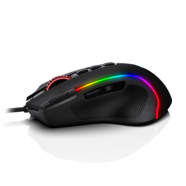 Mouse Gamer Redragon Predator M612 RGB / alámbrico / Negro / 5 modos de Retroiluminación / M612-RGB