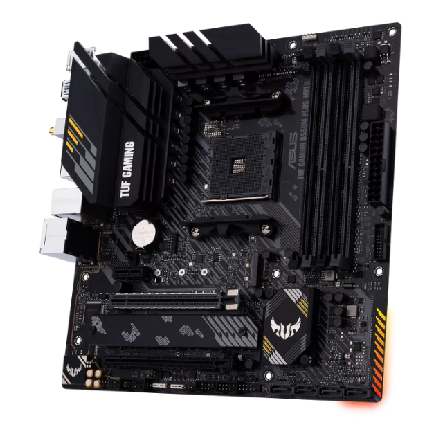 Tarjeta Madre ASUS Micro-ATX TUF GAMING B550M-PLUS WIFI II / Socket AM4 / AMD B550 / HDMI / 128GB DDR4 para AMD / TUF GAMING B550M-PLUS WIFI II