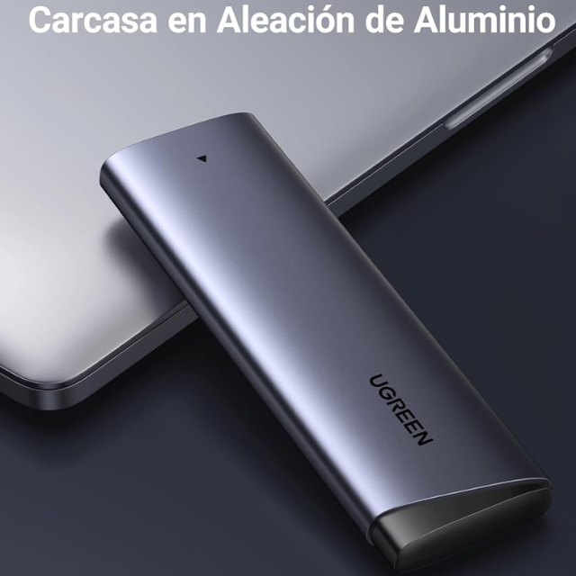 CARCASA PORTABLE PARA M.2 NVME/ UGREEN/ 2230 /2242 /2260 /2280/ 10GBPS