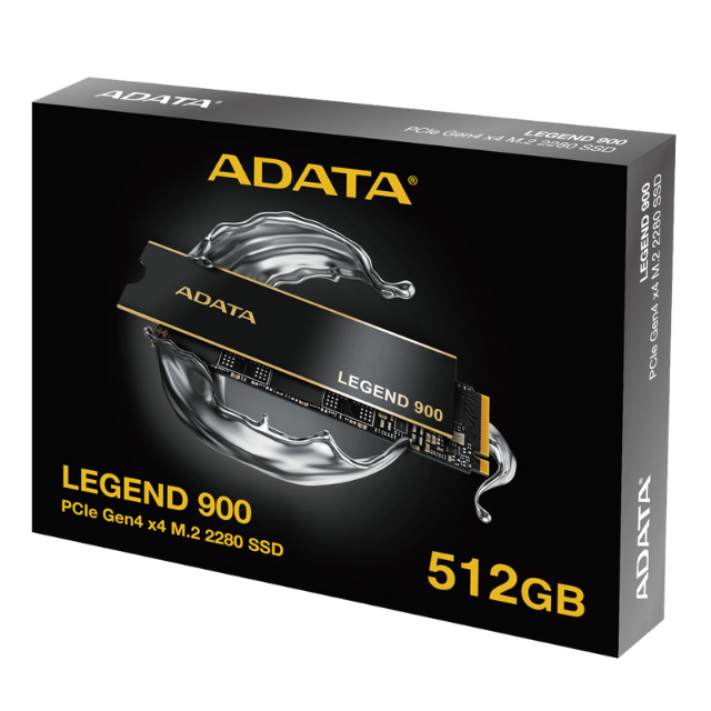 Unidad de Estado Sólido SSD Adata Legend 900 NVMe / 512GB / PCI Express 4.0 / M.2 / SLEG-900-512GCS