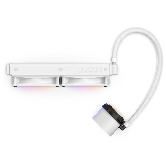 Enfriamiento Liquido NZXT Kraken 240 RGB RL-KR240-W1 / 240mm 120mmx2 F120 RGB / Intel y AMD/ BLANCO