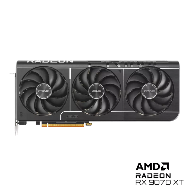 Tarjeta de Video ASUS PRIME RX 9070 XT OC Edition / AMD Radeon / 16GB / 256-bit GDDR6 / PCI Express 5.0 / PRIME-RX9070XT-O16G