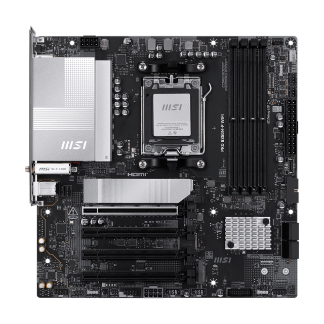 Tarjeta Madre MSI PRO B850M-P WIFI, ATX, Socket AM5, AMD B850, 256GB DDR5, HDMI para AMD