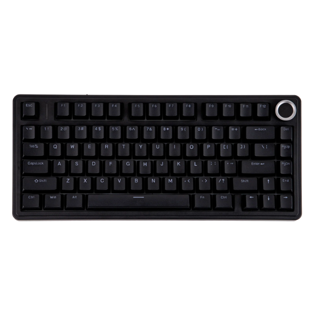 Teclado Mecanico Gamer AULA F75  / 75% Layout  / Tipo C / High Polling Rate / SWITCH BLUE / Gasket-Mounted Structure / RGB / Negro