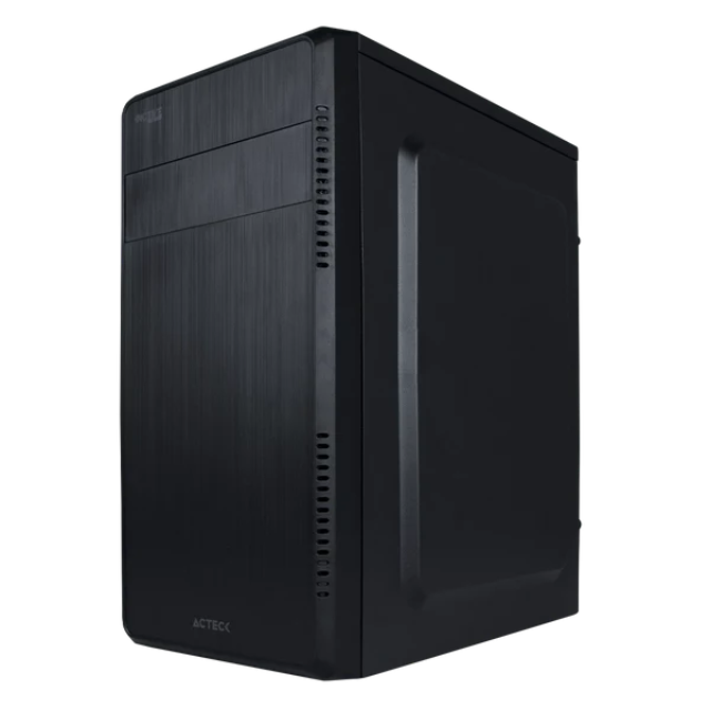 Gabinete Acteck Kioto GC240 / Mini-Tower / Micro-ATX/Mini-ITX, USB 2.0/3.0 / Fuente de 500W / 1 Ventilador Instalado / Negro