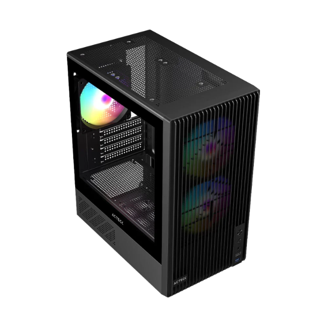 Gabinete Compact Mini Torre  Zyron GC606/ Negro /Micro Atx/ AC-943819