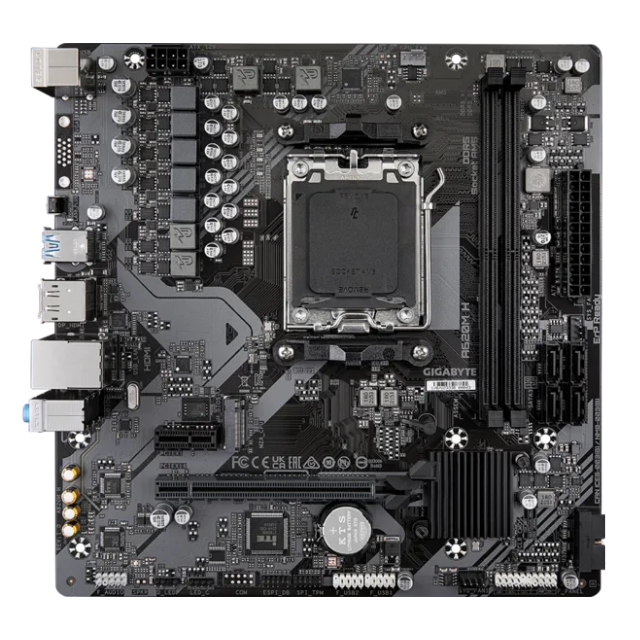 Tarjeta Madre Gigabyte A620M H, Micro-ATX, Socket AM5, AMD A620, 96GB DDR5, HDMI