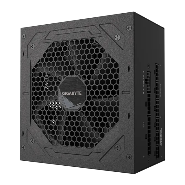 Fuente de Poder Gigabyte 1000W UD1000GM PG5 V2 / 1000W / 80+ Gold / Totalmente Modular / PCIe 5.0 Ready (16-pin) BLACK