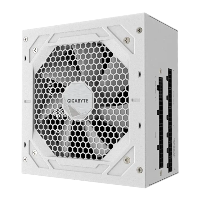 Fuente de Poder Gigabyte UD850GM PG5 V2 ICE / 850W / 80+ Gold / Totalmente Modular / PCIe 5.0 Ready / Blanca / GP-UD850GM-PG5-ICE