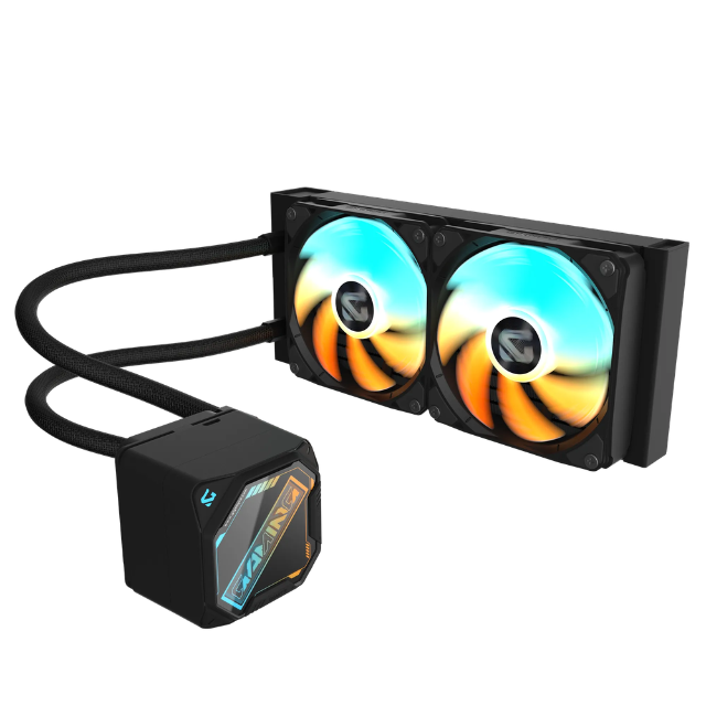 Enfriamiento Líquido Gigabyte GAMING 240 / 240mm / 2x120mm / Hasta 2200RPM / Negro