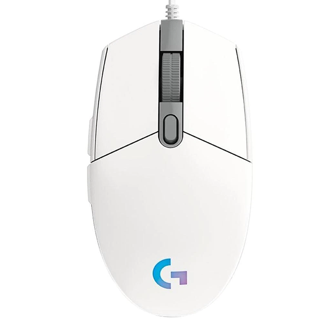 Mouse Gamer Logitech G203 Lightsync White / Optico / USB / 8000DPI / Led RGB/ 910-005794