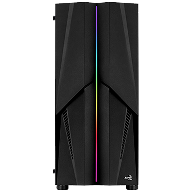 Gabinete Aerocool Mecha RGB / Negro / Cristal Templado / ATX / USB 3.0 / HD Audio