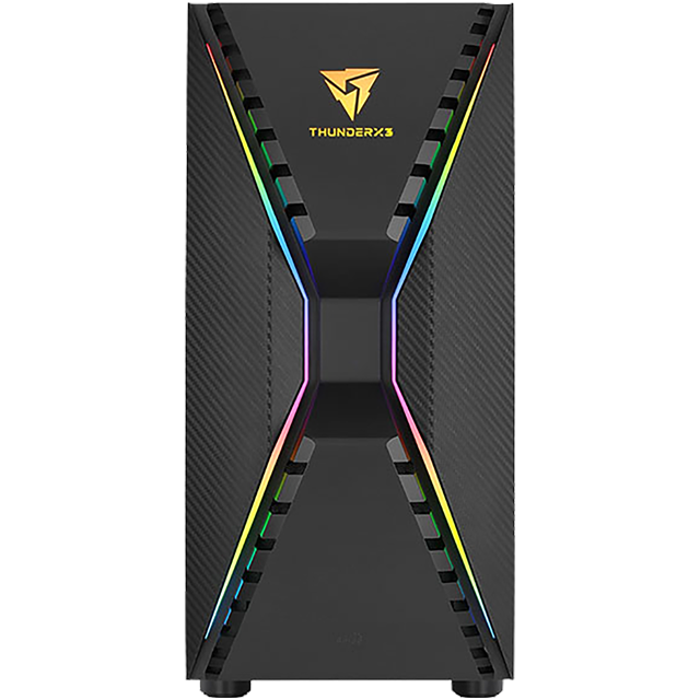 Gabinete Aerocool Thunder x3 Cronus G-BK / Negro / Cristal Templado / ATX / USB 3.0 / HD Audio - CRONUS-G-BK-V1-ACCM-PB23013